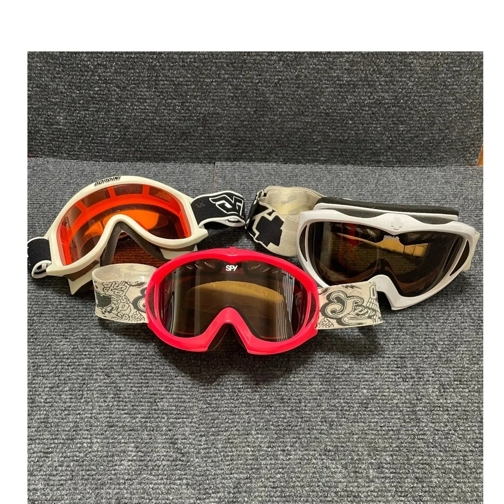Spy Optic Gordini Snow Goggles Bundle 3 Pairs Ski Snowboard Pink White Unisex